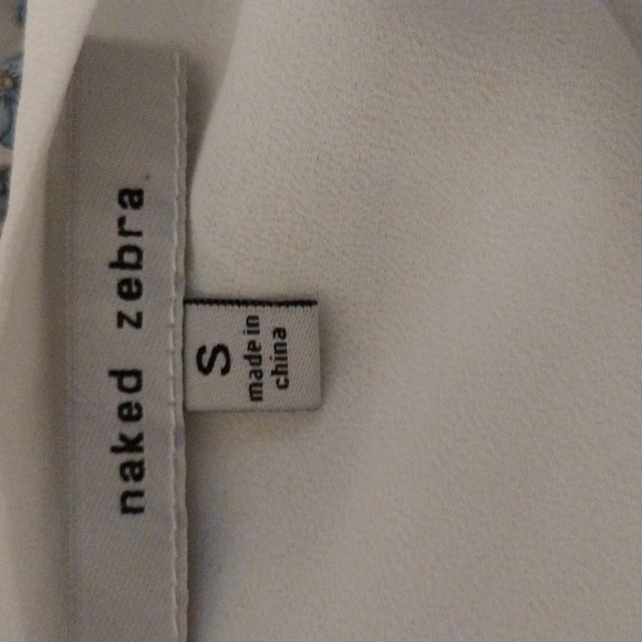 Naked zebra tank top wrap around the neck - Picture 2 of 3